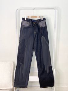 Herrenklassiker Nigo Purple Jeanstassel beschädigte Denimlochhose Schlanke FIT -Designerjeans