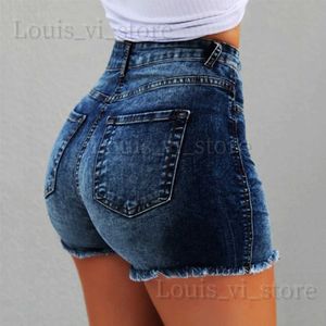 Dżinsy damskie HARAJUKU HIGS TALIST SEXY Casual Jean Shorts Women Summer Denim Shorts for Women Woman Ubrania dżinsy krótkie kobiety gorące spodnie T240221