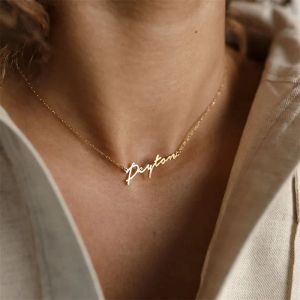 Necklaces Duoying Name Custom Letter Name Necklace Couple Name Personalized Necklace Family Customized Choker