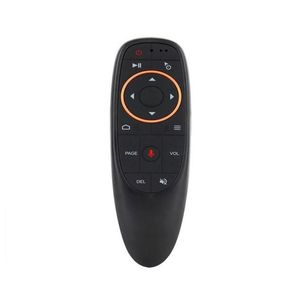 PC Remote Controls G10G10S Voice Control Air Mouse مع USB 24GHz Wireless 6 Axis Gyrophone Microphone IR لـ Android TV Drop