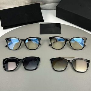 LUXURY 52CAL93 Cateye-Sonnenbrille Clipons-SetsConcise Women Optical Plank Frame zwei magnetische CLIP-ON-Brillen UV40051-19-145für RX-Brillen-Komplettset Exqu-Etui