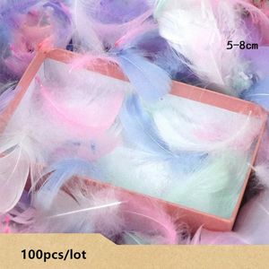 Gift Wrap 100pcs/bag Colorful Feathers Packing Material Box Filler Supplies Diy Craft Wedding Birthday Accessories