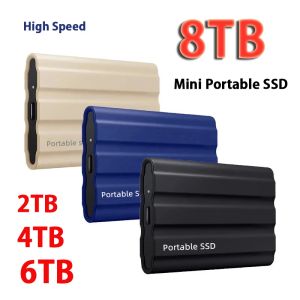 ボックスポータブルSSDソリッドステートドライブUSB3.0データストレージデバイス500GB 4TB 8TB 16TB PCデスクトップラップトップ用外部ハードドライブディスク