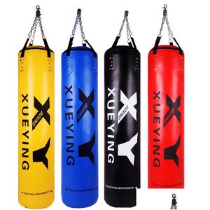 Sand Bag Adt Hanging Training Sanda Martial Arts Muay Thai Taekwondo Sandbag Hollow Solid Boxing 120Cm Relief 230608 Drop Delivery S Dhzhq