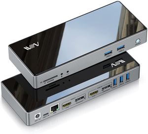 Iviin 16-in-1-Multifunktions-DisplayLink-Dockingstation vom Typ C, Single 5K Dual 4K, kompatibel mit mehreren Systemen