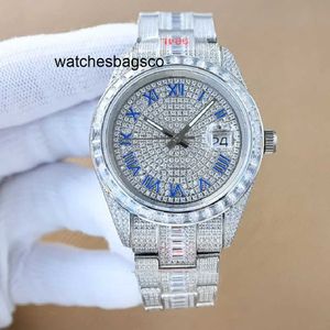 Mens Watch Clean Mechanical Mens Automatic Watch Diamond 41mm All Stainless Steel Swim Sapphire Luminous Business Casual