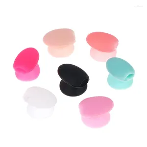 Pincéis de maquiagem 5pcs à prova de poeira Silicone Lipbrush Capa Anti-perda Escova Capas Protetores de máscara labial Manga