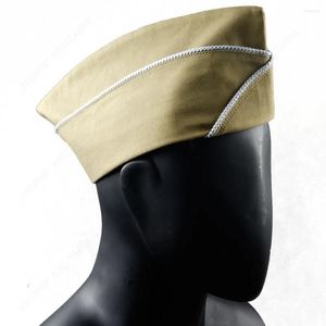 Boinas Segunda Guerra Mundial EUA PARAQUEDISTA VERDE LÃ GARRISON CAP CHAPÉU Chapéu de infantaria-cáqui