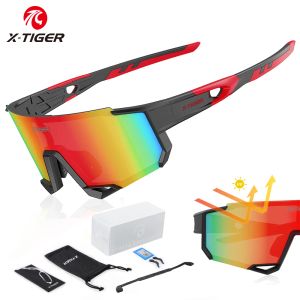 Okulary Xtiger spolaryzowane sportowe okulary przeciwsłoneczne droga MTB Rower Ochrona ochrony Gogle Męskie damskie okulary rowerowe