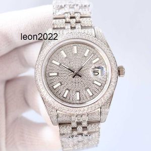 Luxury Watch Rlx Mens Diamond Watch Designer Automatic Mechanical Movement 41mm Strap Stainless Steel Sapphire Waterproof Fashion