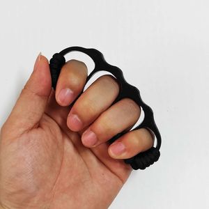 Fist Self Buckle Defense Martial Arts Prop Bean Pod Four Binding Rope Tiger Finger Set Ring Survival Equipment Hand Brace 294885