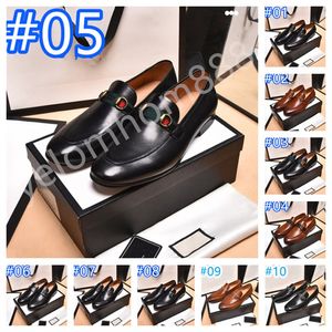 28 Mocassini da uomo di lusso stile Scarpe mocassini morbidi Scarpe da guida in vera pelle primavera autunno di alta qualità Designer da uomo Appartamenti caldi Scarpe da guida Taglia 38-46