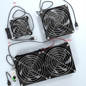 Fans USB Powered Cooling Fan Living Room TV Box Computer External Fan Accessories