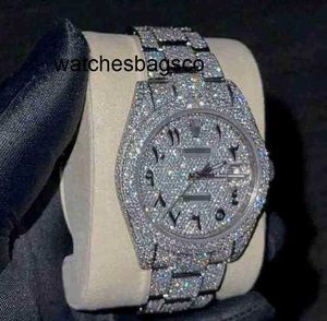 Mens Watch Clean Stone Diamond 2023 Watch Customization Can Pass the of Mens Automatic Mechanical Movement