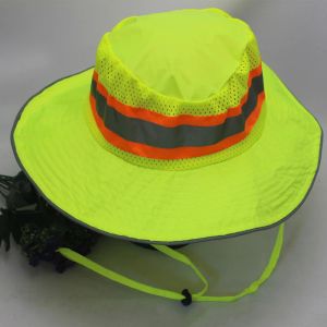 Kappen Fluoreszierende Mesh-Baseballkappe für Straßenreinigungsarbeiter, Fischer, Sonnenschutz, reflektierende Mütze für Außenarbeiter, Nachtwarnkappe