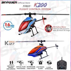 Electric/RC Aircraft Wltoys K127 RC Helicopter 2.4 GHz 4ch 6-aixs Gyroskop Fast höjd Enkel Blad Propellor Gyro Mini RC Toys for Kids Gift