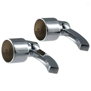 Bathroom Sink Faucets 2PCS Sliver Turn Angle Repair Parts Stainless Steel Water Nozzle Switch Shut Off Valves