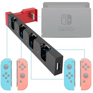 Ручки для Nintendo Switch Joy Con Controller Controller Docker Dock Station Dellower Switch NS Joycon Game Support Dock для зарядки