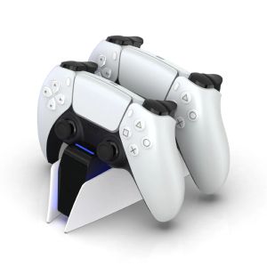 Ładowarki typec podwójny zmysł ładowania dla PS5 podwójne ładowanie stojak ładowarka bezprzewodowa kontroler gier Gamepad