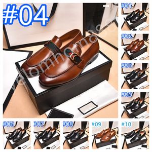 28 Style Luxurious Penny Loafers Shoes Men Casual Shoes Slip On Leather Designer Dress Shoes Big Size 38-46 Brogue Carving Loafer Driving Shoes Storlek 38-46
