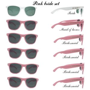 Sonnenbrillen, 6 Paare/Los, Braut, Brautjungfer, Trauzeugin, Sonnenbrille, perfekt für Brautjungfern-Geschenke, Brautparty-Geschenke und Junggesellenabschied