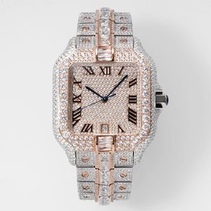 다이아몬드 시계 남성 디자이너 시계 자동 기계식 2824 움직임 40mm 방수 팔찌 사파이어 스테인리스 스틸 904L 패션 손목 시계 Montre de Luxe