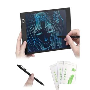 Grafiktabletts Stifte 97-Zoll-Colorf-LCD-Schreibtafeln Tragbare dünne Handschriftunterlage Papierlose Grafik mit Stylus Drop Delivery Otxrj