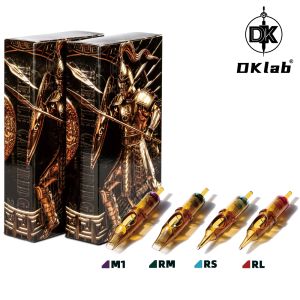 Agulhas DKLAB Nova Versão DKWarrior Agulhas de Cartucho de Tatuagem, Cartuchos de Agulhas de Tatuagem, 0.35mm RL / RS / RM (MC) / M1, pacote de 20 peças