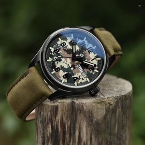 Armbanduhren Original Schweiz Karneval 2024 Armeeuhr Männer Importierte Quarzwerk Uhren Leuchtende männliche wasserdichte Reloj