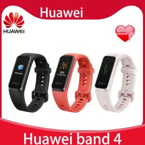 Цепочка Huawei Band 4 Smart Band Spo2 Глобальная версия Смарт-часы Монитор сердечного ритма и здоровья Новые циферблаты USB-разъем Зарядка