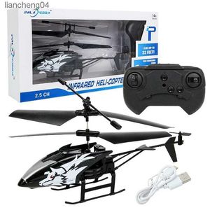 Aeronave elétrica/rc, 2 canais, mini usb, helicóptero rc, controle remoto, modelo de drone com luz, envio direto