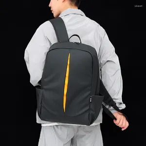 Backpack 2024 Fashion Est Laptop Double Strap Nylon Bags Men Business Climbing Schoolbags Multipurpose Students Handbags