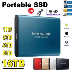 مربعات محمولة SSD 1TB Highspeed Mobile Solid State Drive 500GB لوقوف التخزين الخارجية TYPEC USB 3.1 واجهة لجهاز الكمبيوتر المحمول/ الكمبيوتر/ ماك