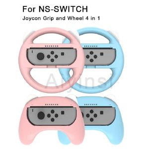 Räder 4 in 1 links und rechter Griff Gips Controller Joystick Caps Racing Lenkrad für Nintendo Switch NS Zubehör
