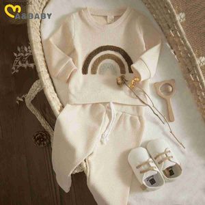 Clothing Sets Ma Baby 0-24M Baby Boy Girl Clothes Set Newborn Infant Autumn Spring Outfits Rainbow Tops Pants Casual Clothing