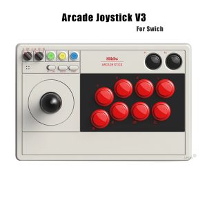 Joysticks 8Bitdo Arcade Stick Bluetooth Joystick för Nintendo Switch 2.4G Wireless USB Fighting Stick Gaming Controller för Windows/Steam