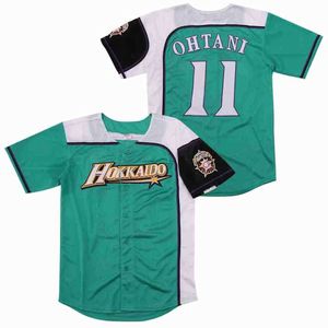 Herren T-Shirts Baseball Jersey Japan Hokkaido 16 OHTANI Trikots Nähen Stickerei Hohe Qualität Günstige Sport Outdoor Grün Weiß 2023 Welt Neu J240221
