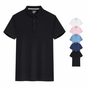 قميص البولو الصيفي عالي الجودة قميص طية صدر السترة قابلة للتنفس أعلى تي شيرت تي شيرت العمل ملابس العمل 240221