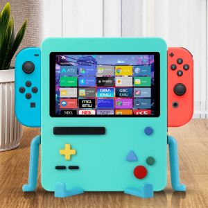 Stands Cartoon Anime Case Holder för Nintendo Switch Stand Lite Cover Bags USB Fan Decor Gamer Gaming Accessories Setup Söt silikon