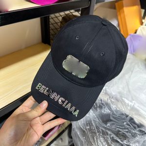 Unisex Caps Solid Letter Heavy Industry Water Diamond Designer Hat Casquette Travel Photography Street Clothing Baseball Cap