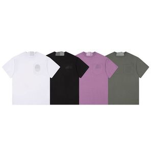 2024 Designer Stones Island T Shirt Summer Menswear Breattable Loose Letter Print Lovers Street Fashion 100% Cotton T-Shirt 011