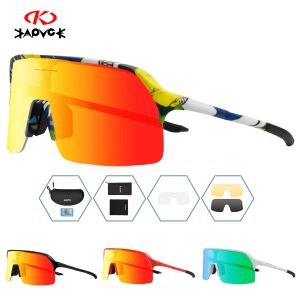 Eyewears Novos homens de ciclismo de ciclismo polarizado Brand Brand Style Mountain Bike Bicycle Cycling Sunglasses MTB Glasses MTB Sport Eyewear