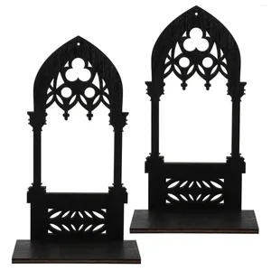 Decorações domésticas de porta -velas para o suporte da parede em casa Stand Stands Pillar Velas