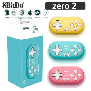 Gamepads 8bitdo sıfır 2 bluetooth gamepad oyunu mini denetleyici nintendo anahtarı raspberry pi buhar pencereleri macos anos android