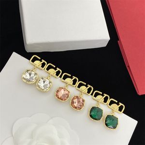 Luksusowe kolczyki wielokrotne damskie wisior projektant projektantki kolczyki męskie biżuteria damska klasyczny pierścień uszy
