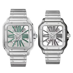 AAA Designer Watches Man Mens Watch 39 mm szkieletowe tarcze zegarki Watch Watch Watch 35 mm Rome Dial Automatyczne Montres Mouvement Stal Waterproof Sapphire Montre de Luxe