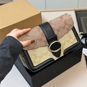 Damenhandtasche Hochwertige Designer -Taschen Klappenabdeckung Tabby Borsa di Design Mode Luxus Crossbody Tasche große Kapazität Einfacher brauner schwarzer Farbblock XB118