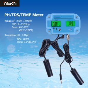 wholesale Yieryi Digital Ph Tester Temperature Tds 3 In 1 Multi parameter Water Quality Analyzer Water Meter Tester Tool ZZ