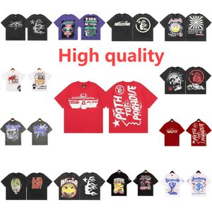 Camisetas Hellstar y2k t camisa masculina feminina haruku gótico hip hop impressão gráfica abstrata camiseta nova manga de grandes dimensões topos t23