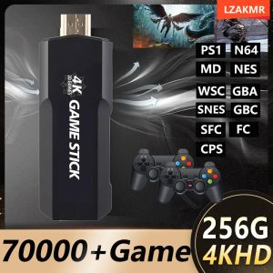 Konsoler Lzakmr Pandora Game Box 70000+Game Two Player Wireless Open Source 3D Game 256 GB 4KHD för PSP N64 GBA Ultimate Gaming Experience